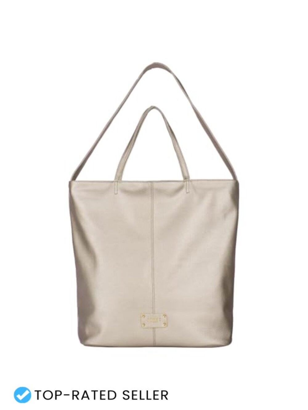 Women's Large PU Leather Tote Handbag with Zipper Compartments Work Shoulder